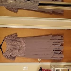 Special occasion gown sz 16w color dusk(light purple) NWT